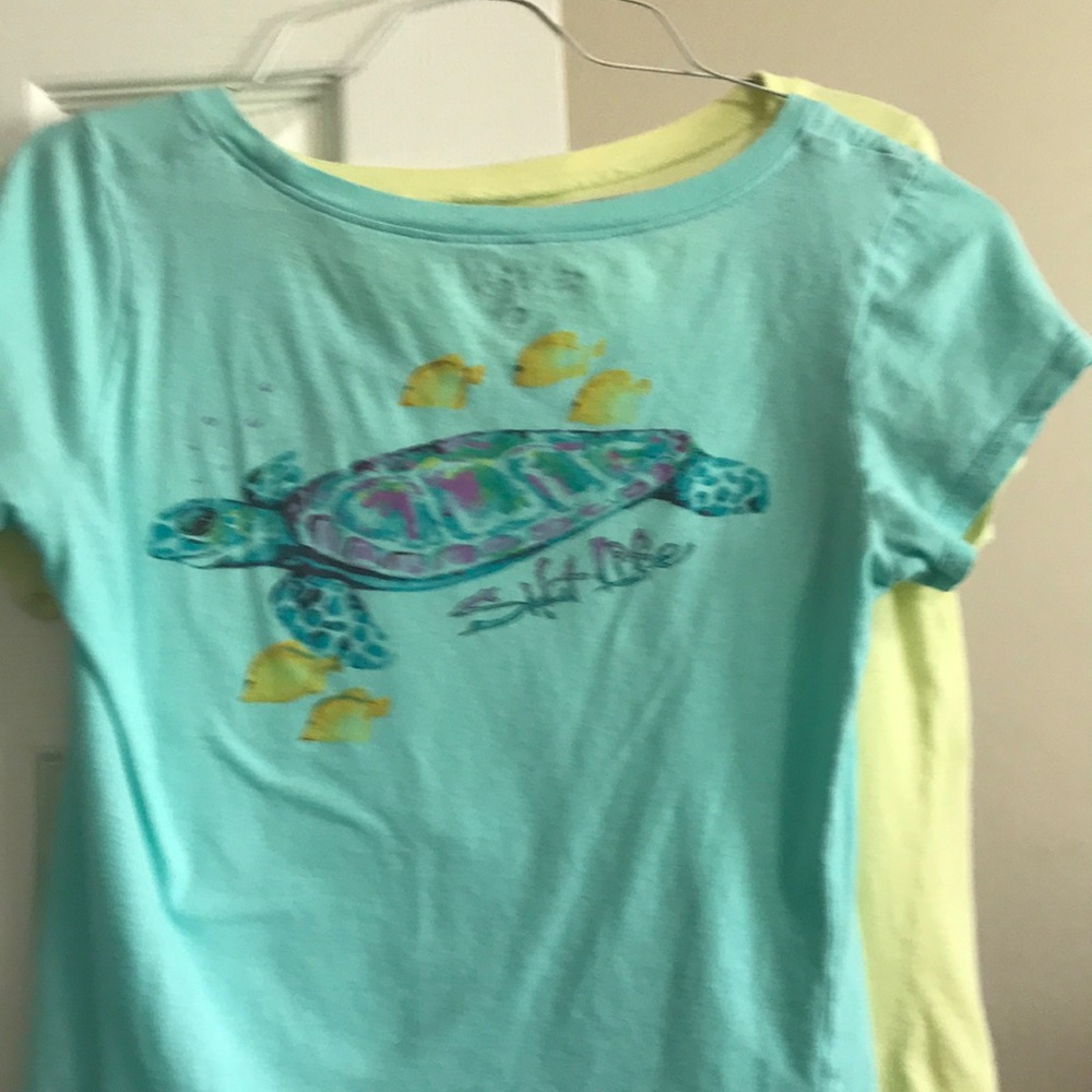 Salt Life women’s Fitted tees, turtle bundle if 3
